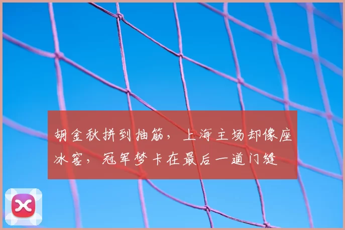 胡金秋拼到抽筋,上海主场却像座冰窖,冠军梦卡在最后一道门缝