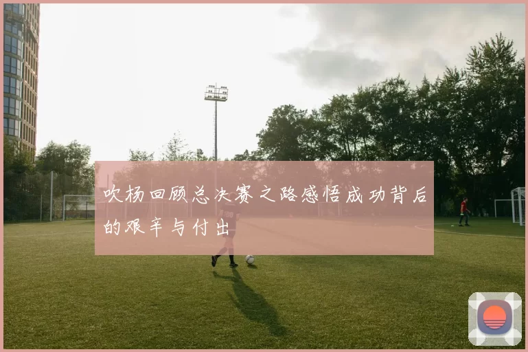 吹杨回顾总决赛之路感悟成功背后的艰辛与付出