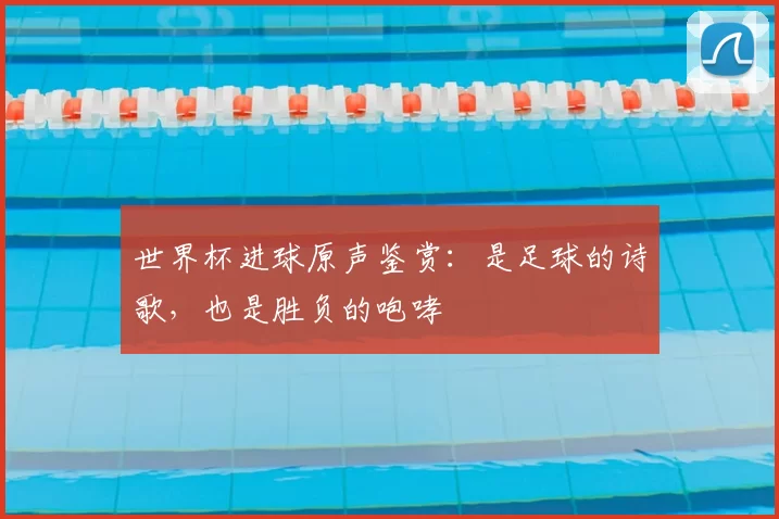 世界杯进球原声鉴赏：是足球的诗歌，也是胜负的咆哮